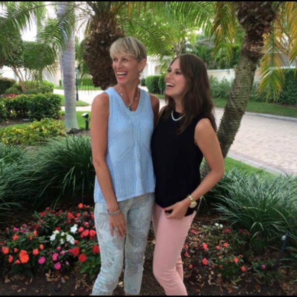 CAbi Paradise Palm Print Cropped Skinny Jean - Picture 4 of 8